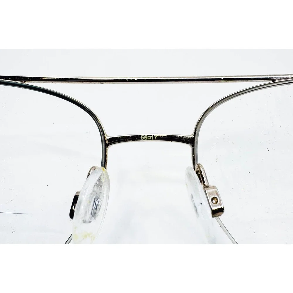 Stetson Eyeglasses Mens Silver Aviator Full Rim 9005 56-17-140